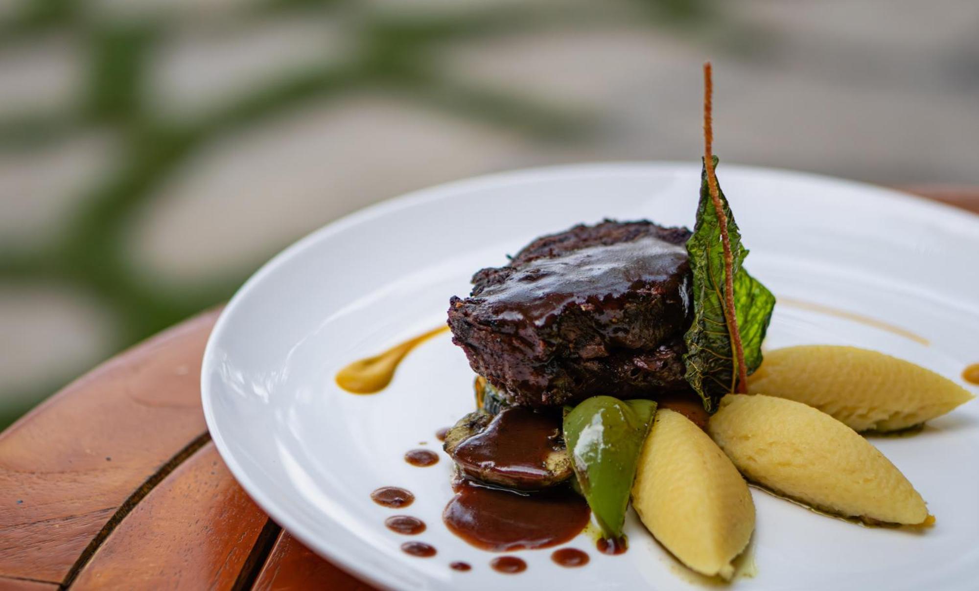 Sudamala Resort, Komodo, Лабуан-Бахо Экстерьер фото A steak prepared with the sous-vide technique